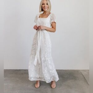 Baltic Born White Lace Maxi Dress size L